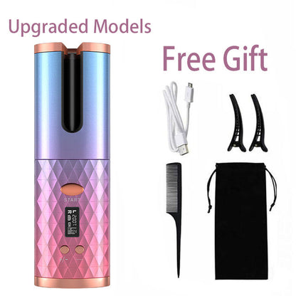 LCD Display Wireless Hair Curler