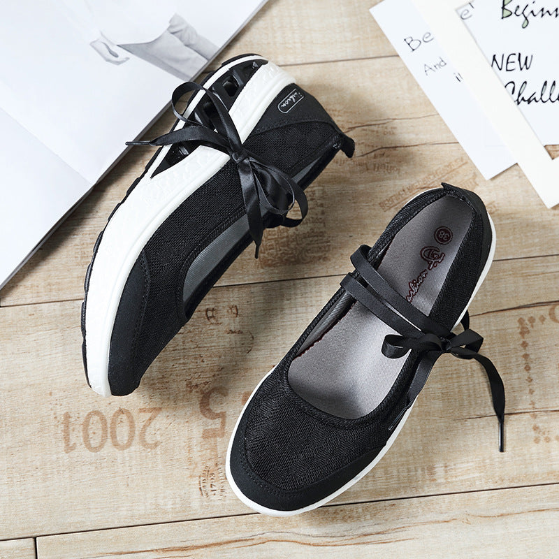 New Korean Style Comfortable Casual Shoes With Thick Sole